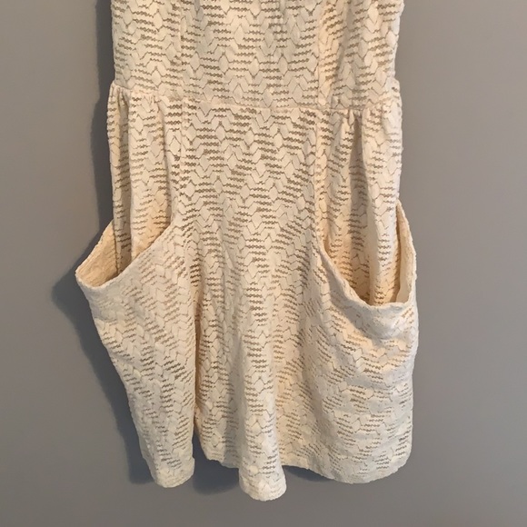 Free People Cream/White Lace Dress - Medium - Picture 3 of 9